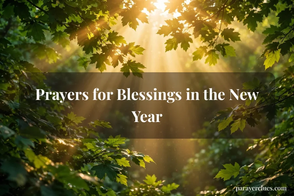 Prayers for Blessings in the New Year