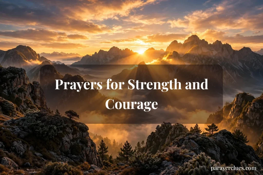 Prayers for Strength and Courage