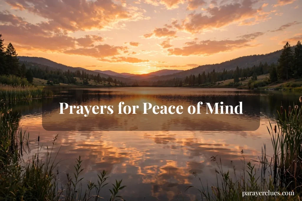 Prayers for Peace of Mind