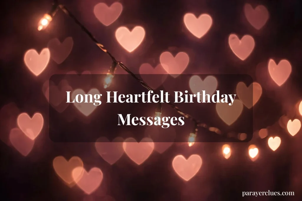 Long Heartfelt Birthday Messages