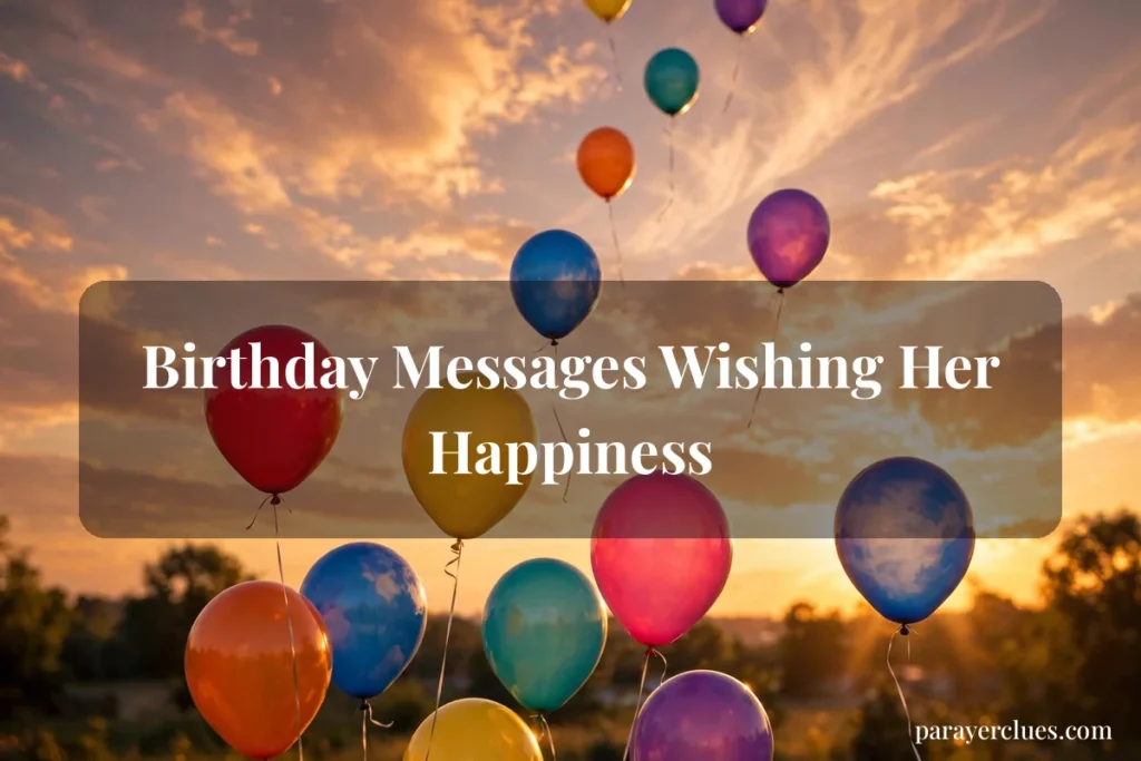 Birthday Messages Wishing Her Happiness