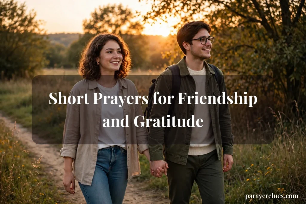 Short Prayers for Friendship and Gratitude