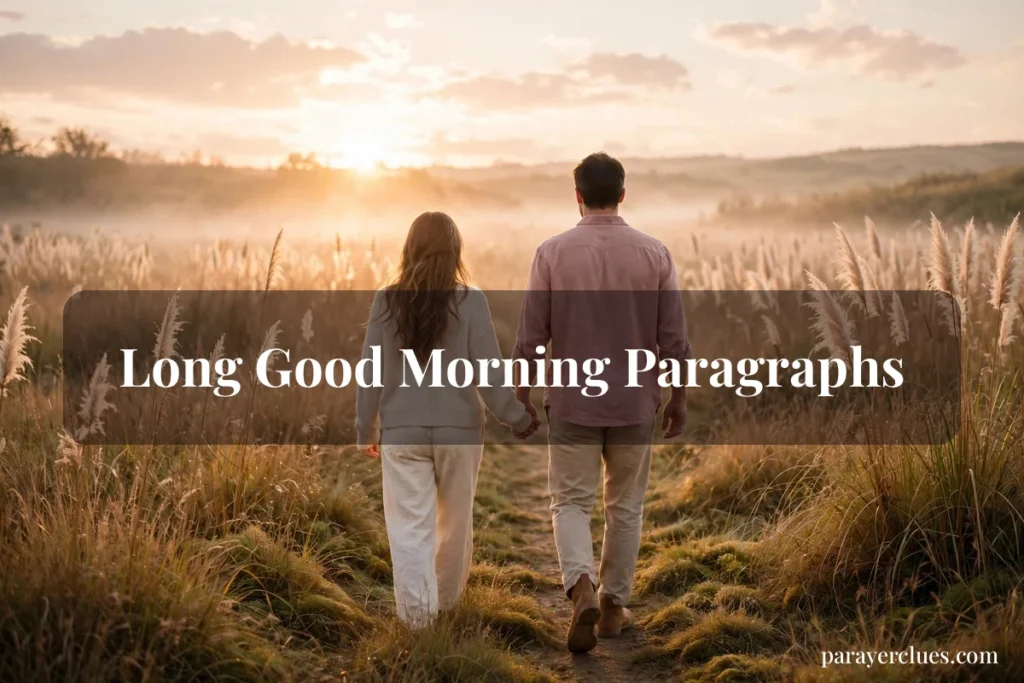 Long Good Morning Paragraphs