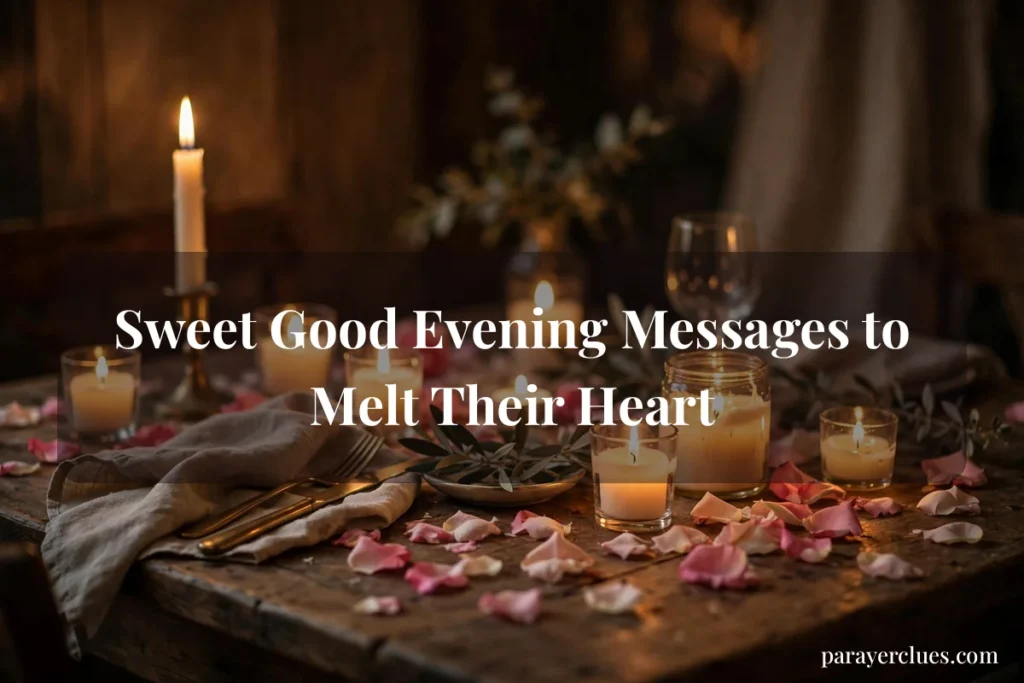 Sweet Good Evening Messages to Melt Their Heart