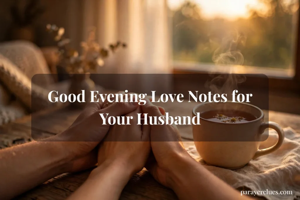 Good Evening Love Notes for Your Husband