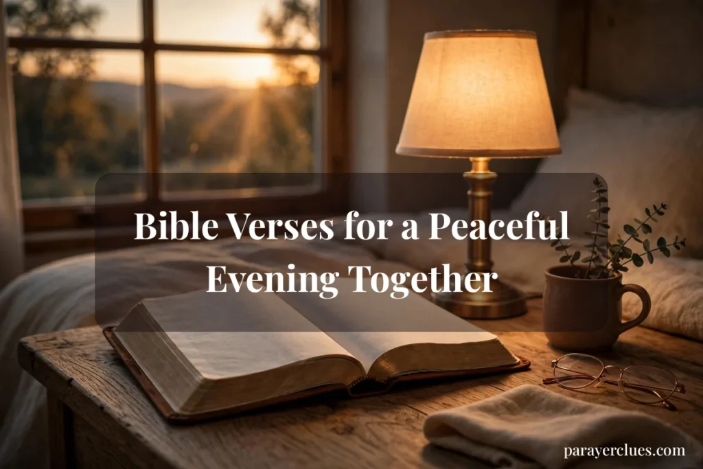 Bible Verses for a Peaceful Evening Together