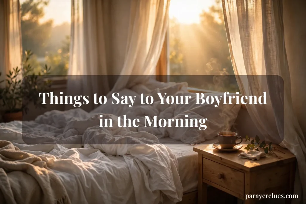 Things to Say to Your Boyfriend in the Morning
