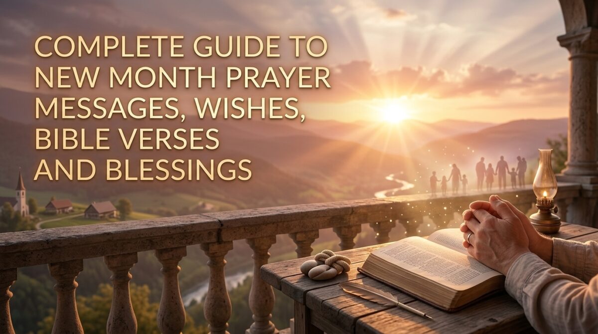 Complete Guide to New Month Prayer Messages, Wishes, Bible Verses and Blessings 