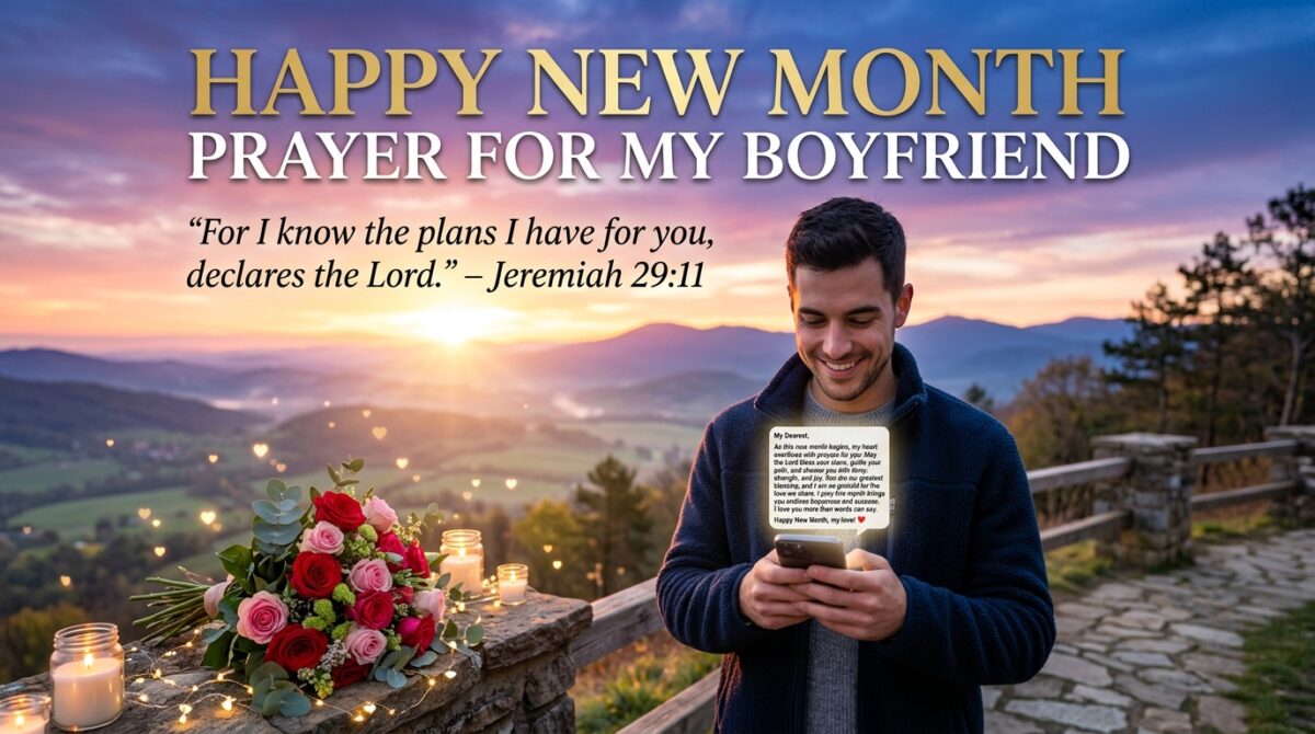 Happy New Month Prayer for My Boyfriend and Love Wishes