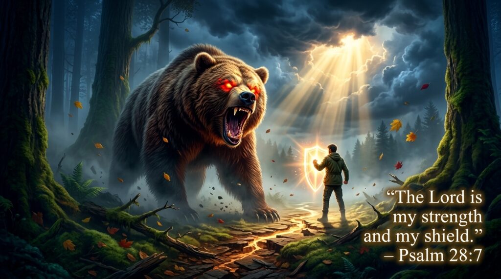 What does it mean if a bear is aggressive in a dream
