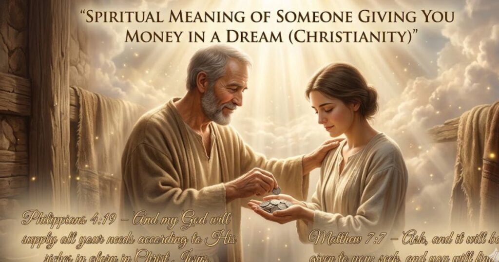Spiritual Meaning of Someone Giving You Money in a Dream (Christianity)