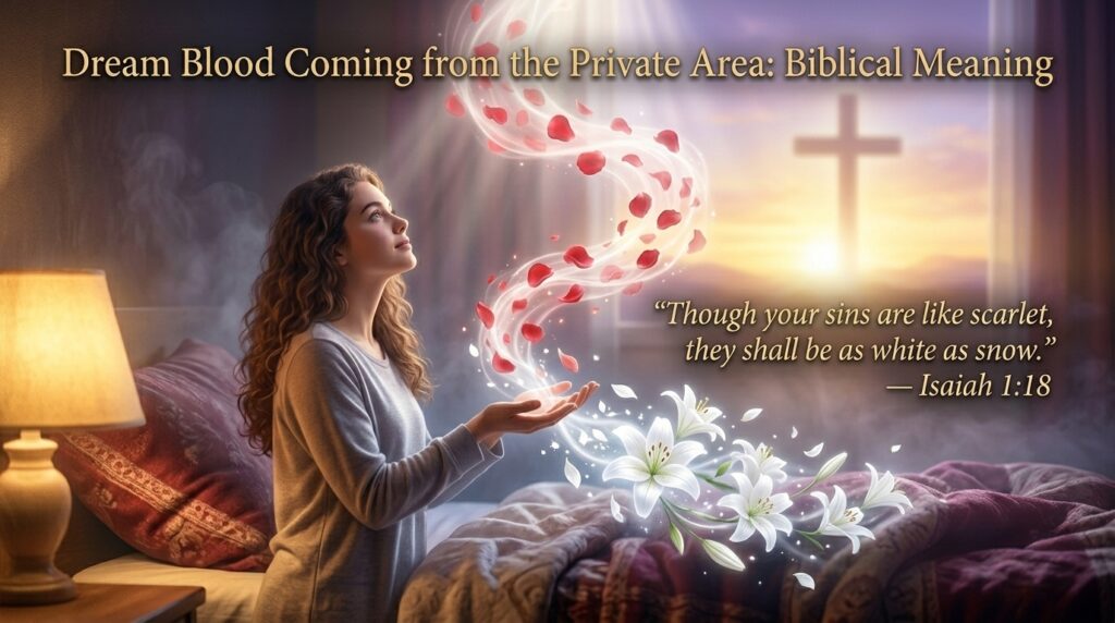 Dream Blood Coming from the Private Area Biblical Meaning