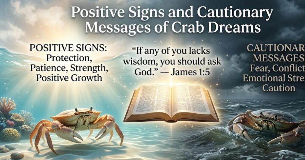 Positive Signs and Cautionary Messages of Crab Dreams