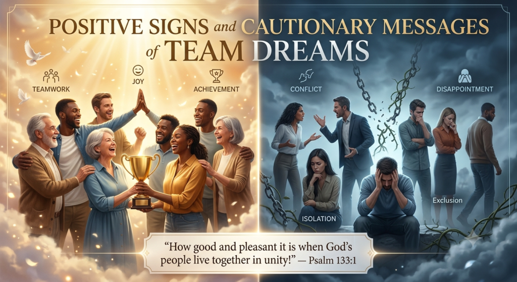 Positive Signs and Cautionary Messages of Team Dreams