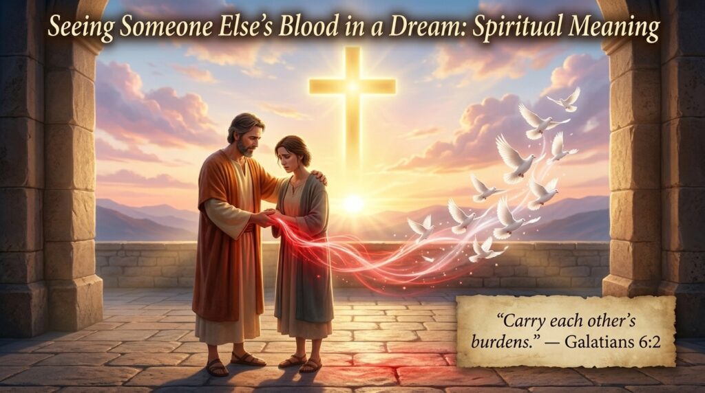 Seeing Someone Else's Blood in a Dream Spiritual Meaning