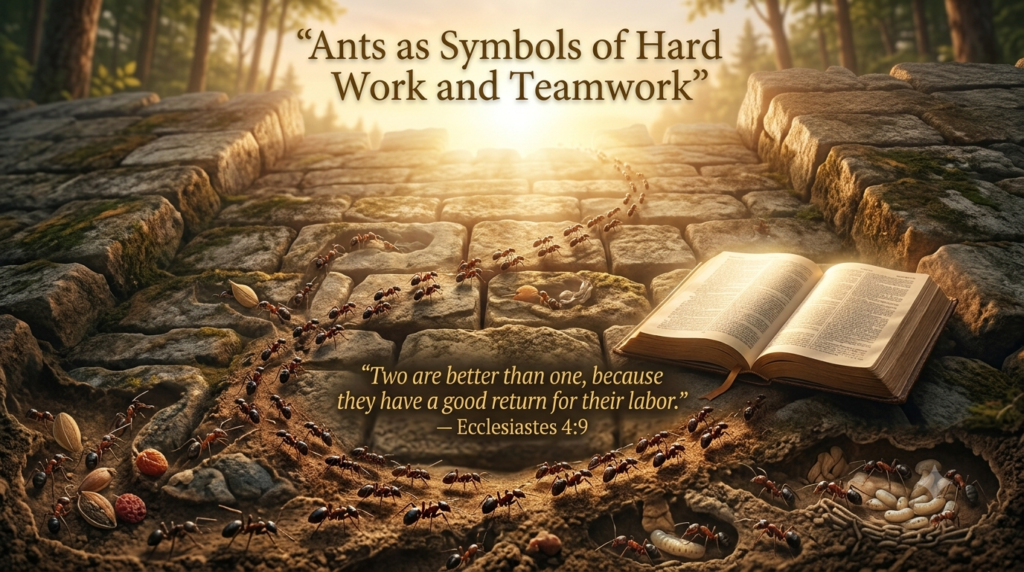 Ants as Symbols of Hard Work and Teamwork