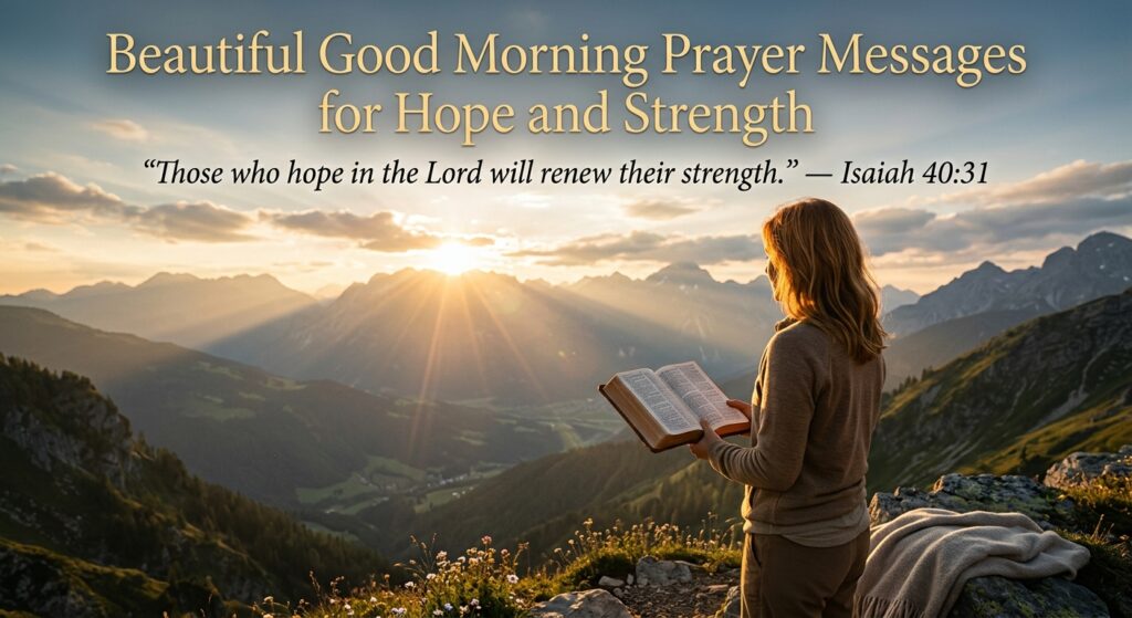Beautiful Good Morning Prayer Messages for Hope and Strength