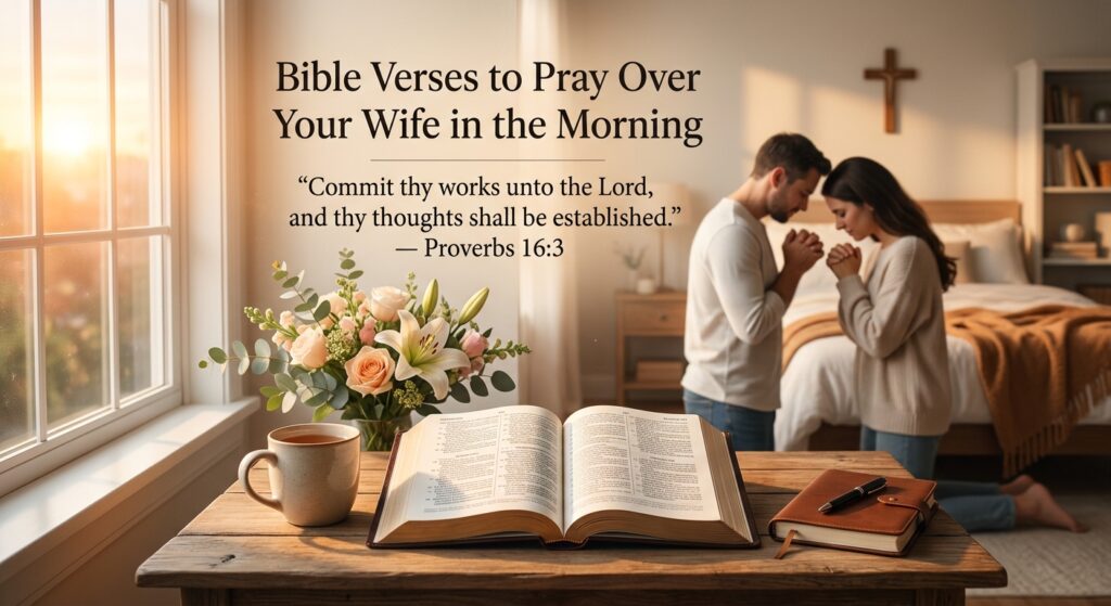 Bible Verses to Pray Over Your Wife in the Morning