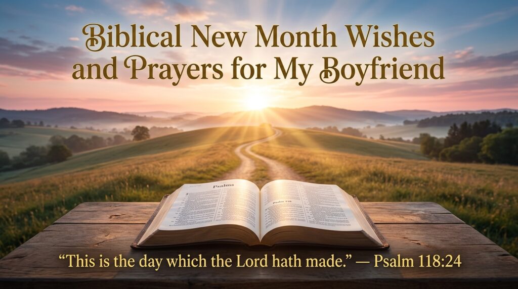 Biblical New Month Wishes and Prayers for My Boyfriend