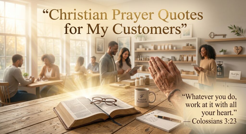 Christian Prayer Quotes for My Customers