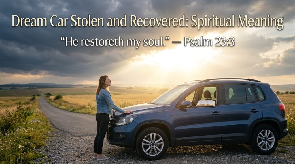 Dream Car Stolen and Recovered Spiritual Meaning