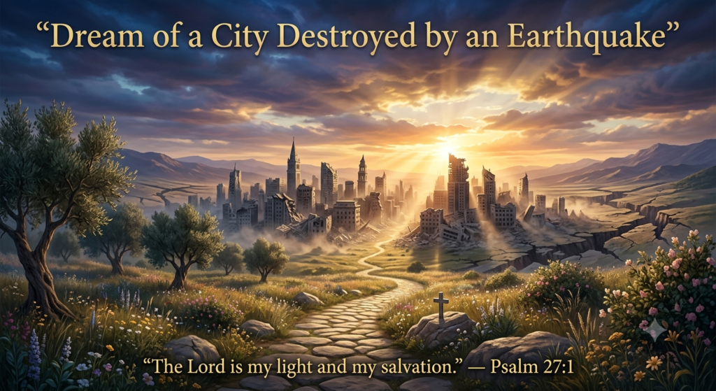 Dream of a City Destroyed by an Earthquake