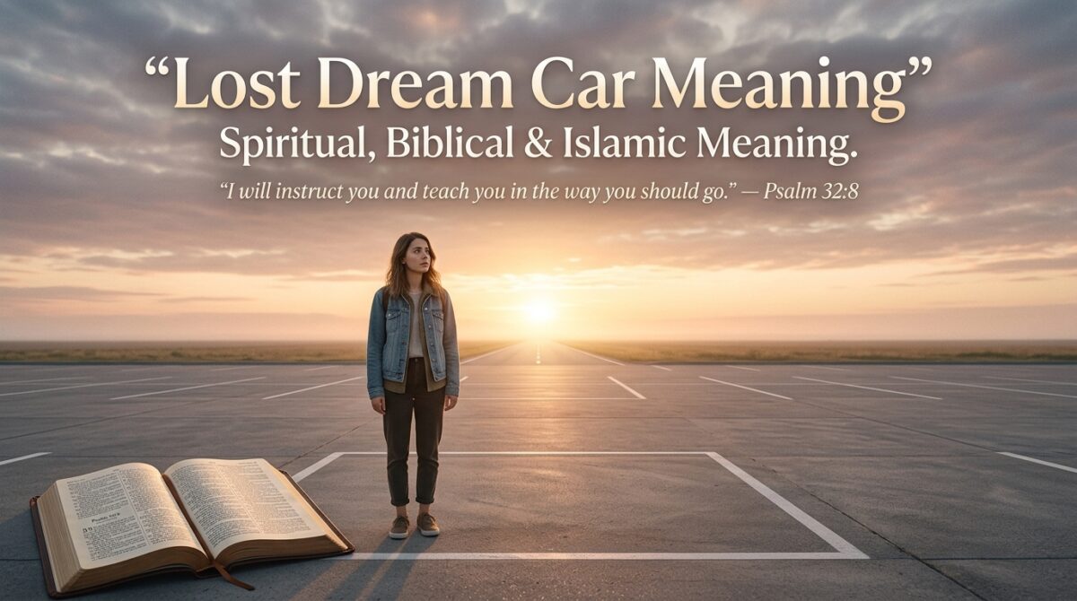 Dreaming of a Lost Car Spiritual, Biblical & Islamic Meaning