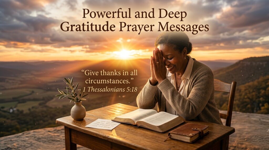 Powerful and Deep Gratitude Prayer Messages