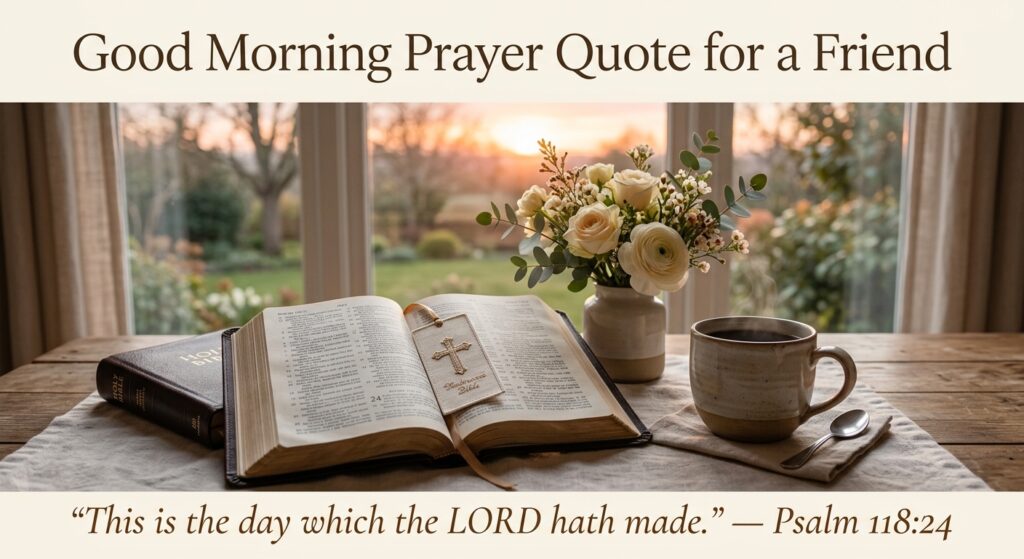Good Morning Prayer Quote for a Friend