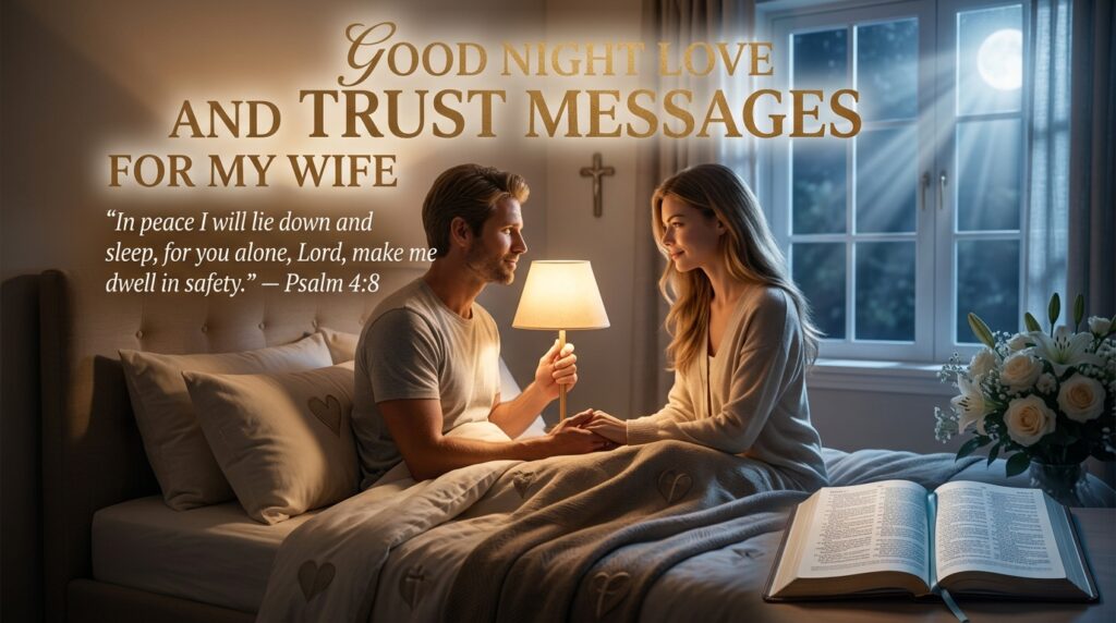 Good Night Love and Trust Messages for My Wife