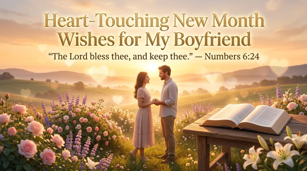 Heart-Touching New Month Wishes & Prayers for My Boyfriend