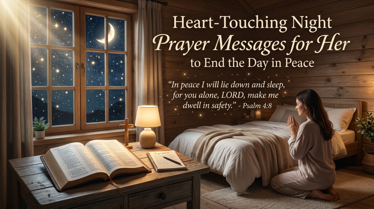 Heart-Touching Night Prayer Messages for Her to End the Day in Peace