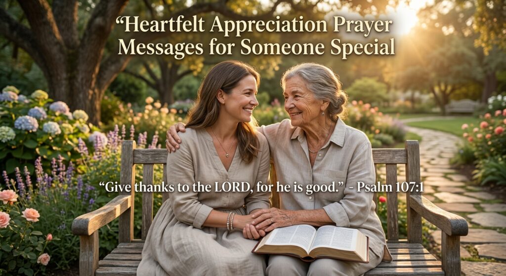 Heartfelt Appreciation Prayer Messages for Someone Special