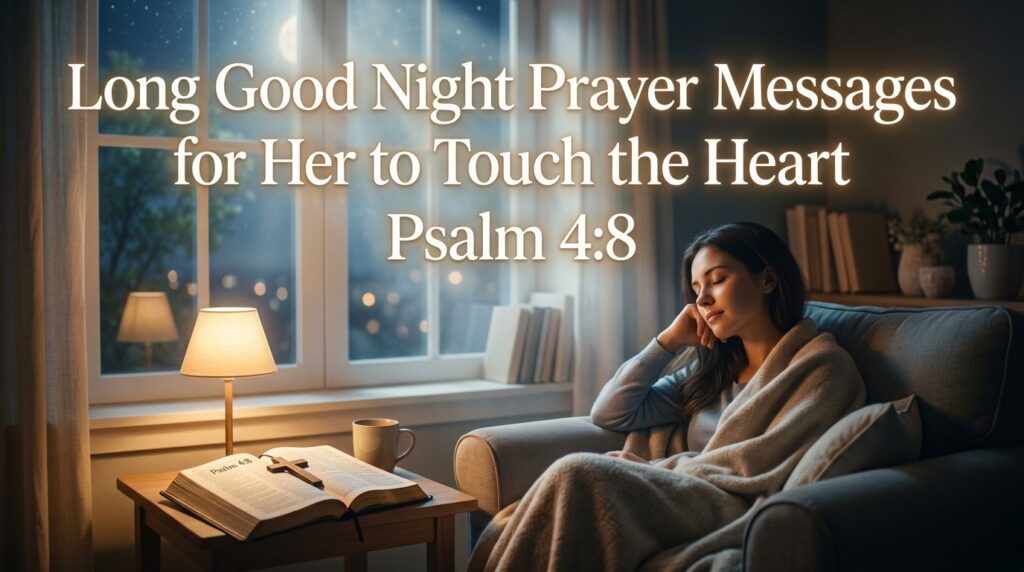 Long Good Night Prayer Messages for Her to Touch the Heart
