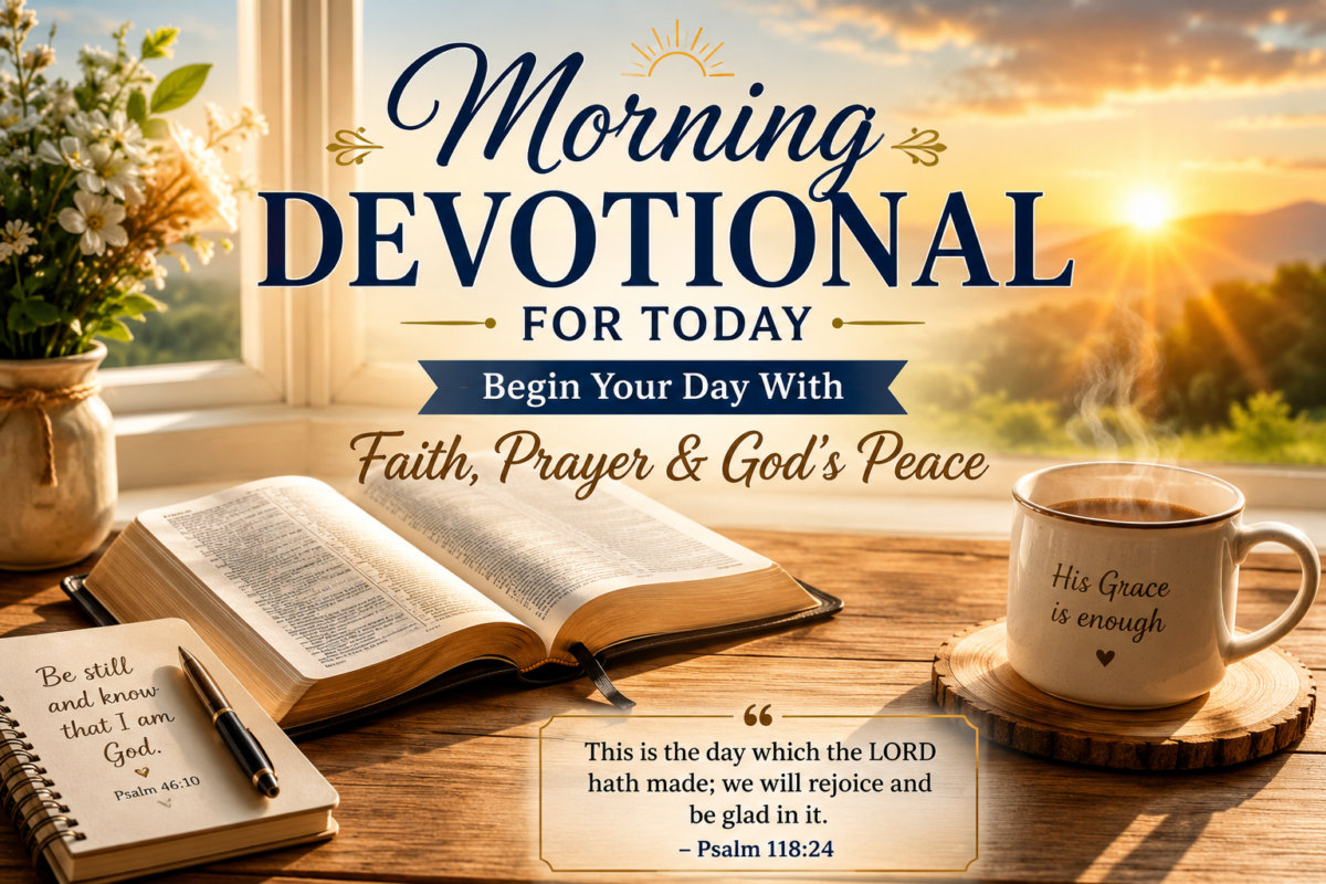Morning Devotional for Today Begin Your Day With Faith, Prayer & God’s Peace