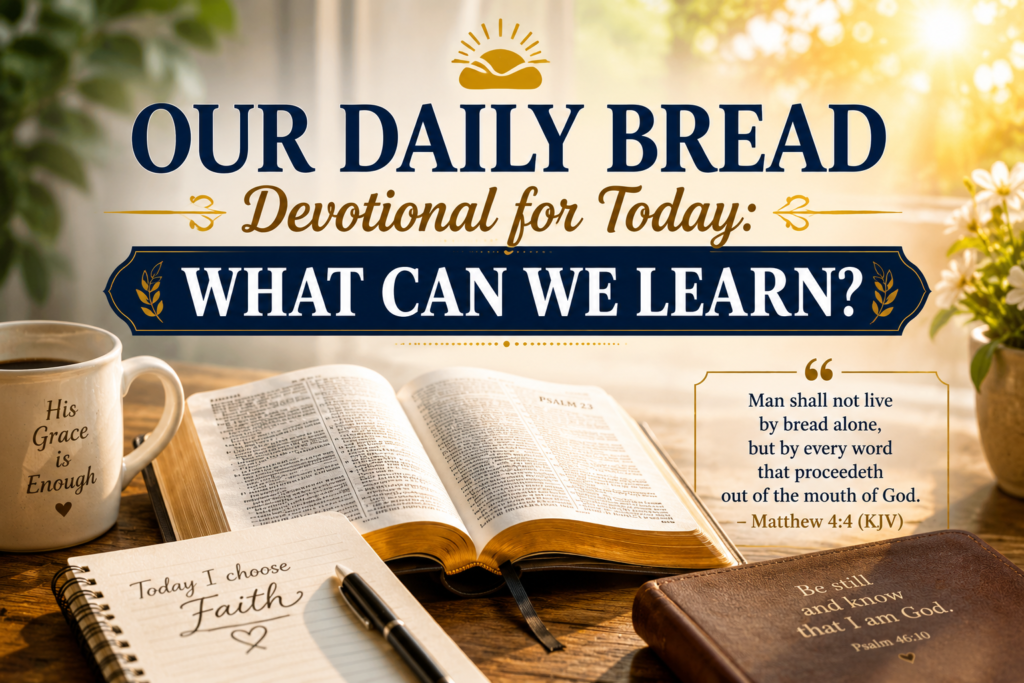 Our Daily Bread Devotional for Today What Can We Learn