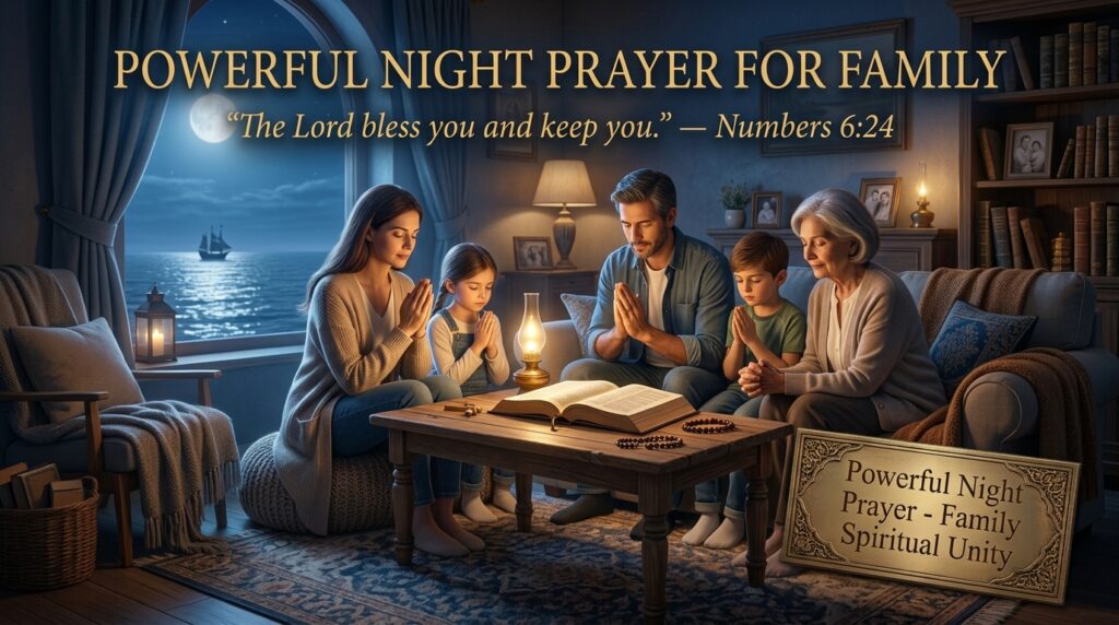Powerful Night Prayer for Family