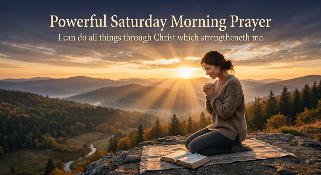 Powerful Saturday Morning Prayer
