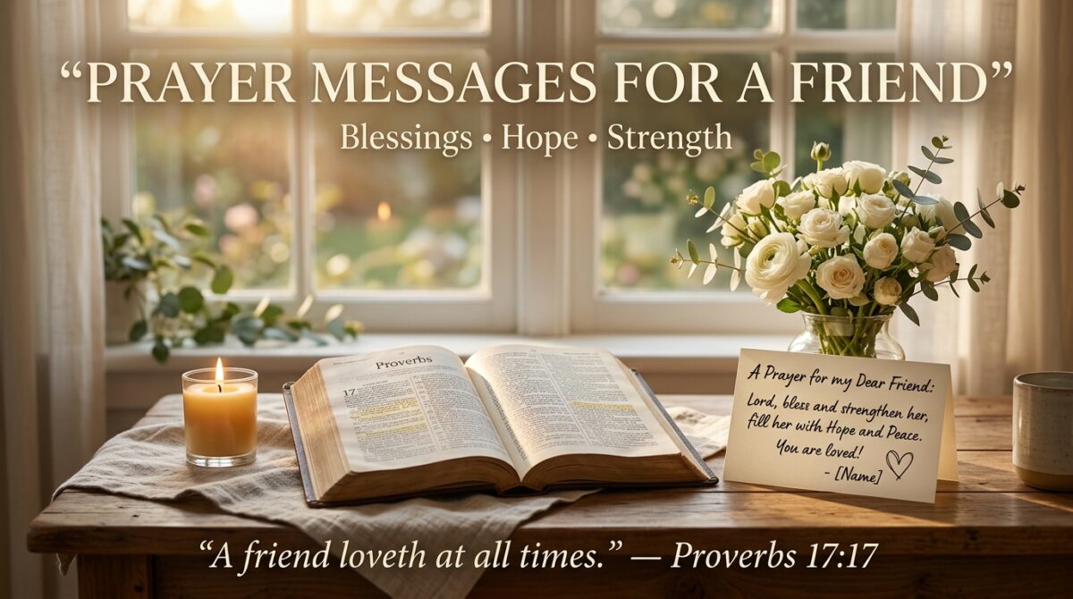Prayer Messages for a Friend Heartfelt Blessings, Hope & Encouragement