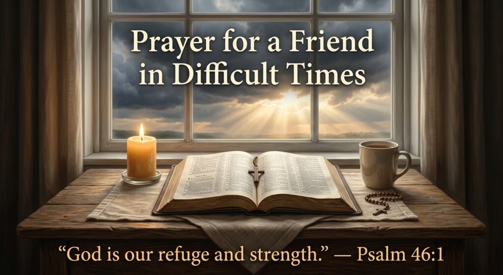 Prayer for a Friend Going Through a Difficult Time