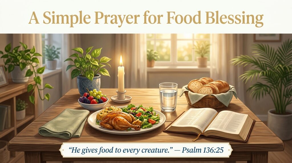 Short Prayer for Food Blessing