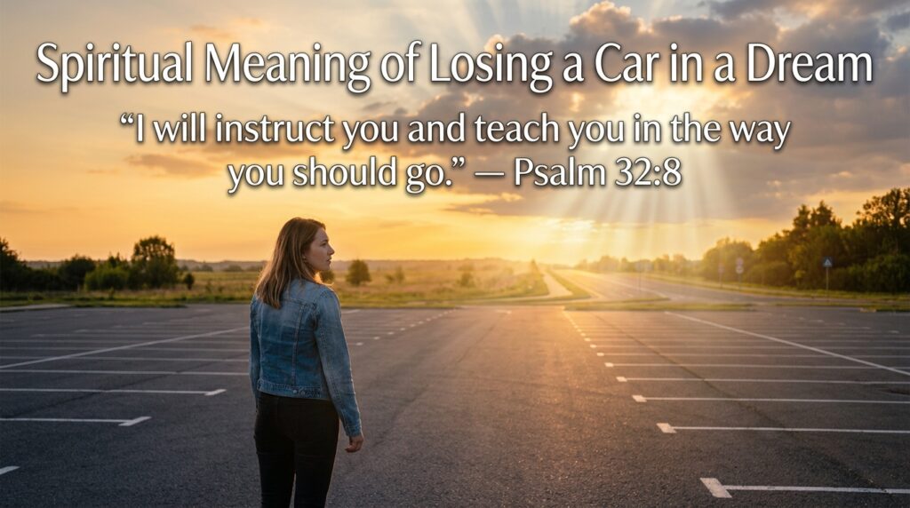 Spiritual Meaning of Losing a Car in a Dream