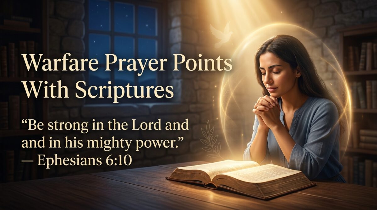 Warfare Prayer Points With Scriptures for Strength, Protection & Victory