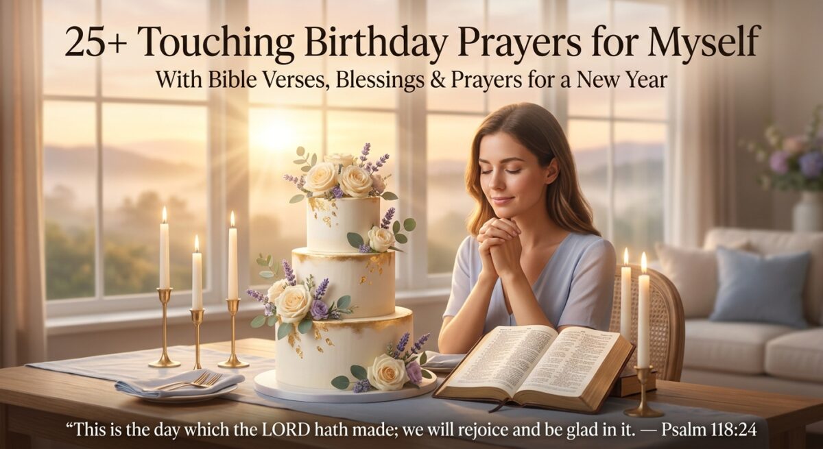 25+ Touching Birthday Prayers for Myself with Bible Verses