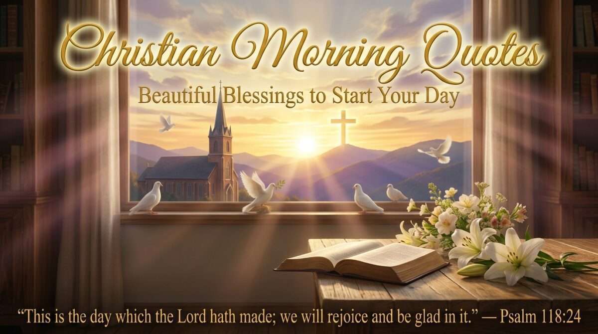 Christian Morning Quotes Beautiful Blessings to Start Your Day