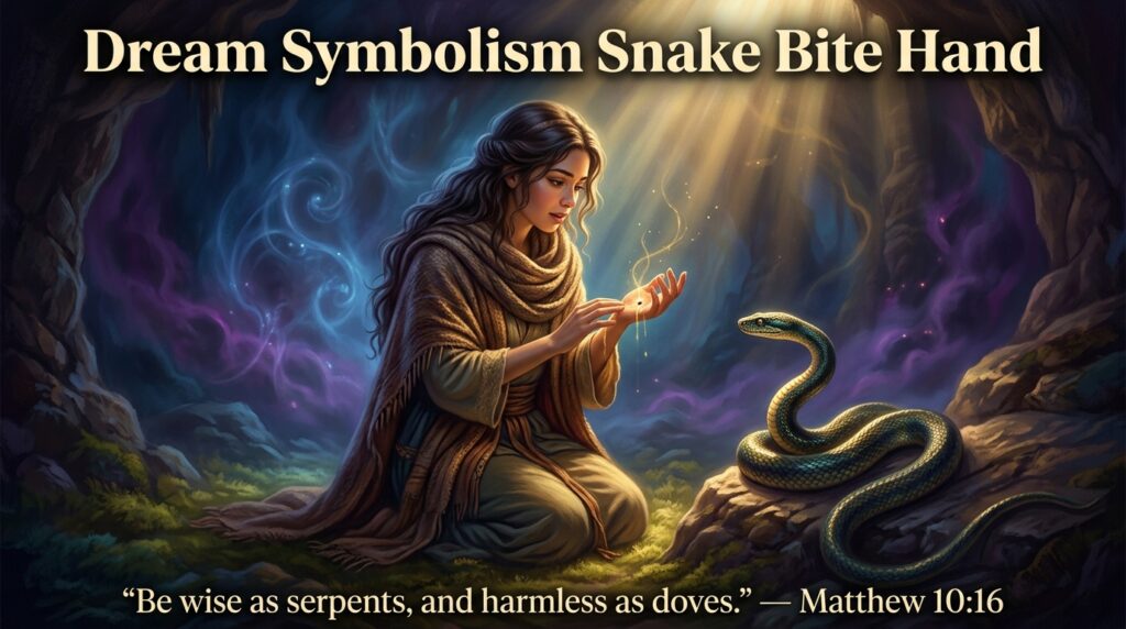 Dream symbolism snake bite hand