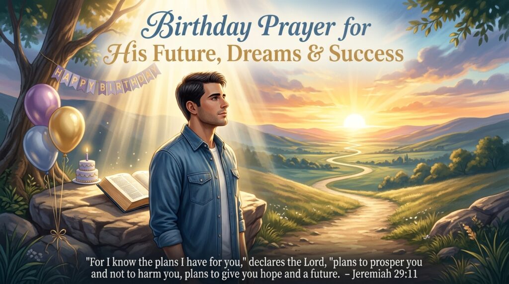 Prayer for His Dreams, Goals, and Future Plans