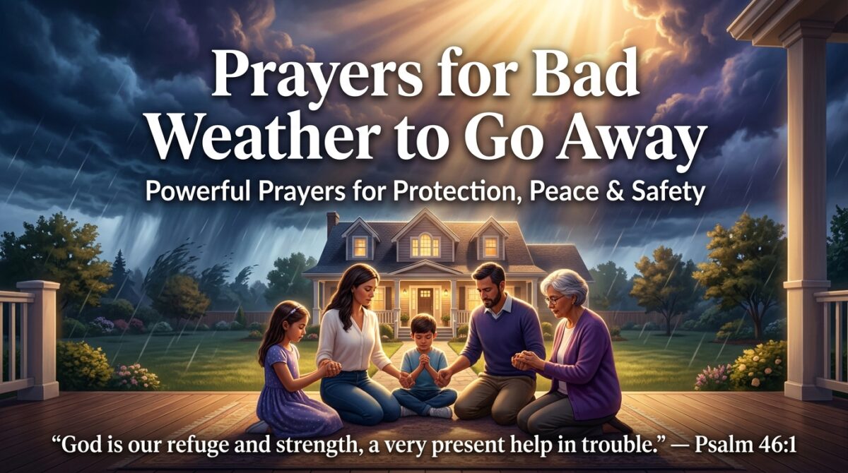 Prayers for Bad Weather to Go Away Powerful Prayers for Protection, Peace & Safety