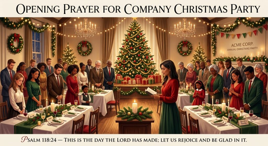 Short Opening Prayer for Company Christmas Party