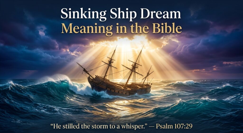 Surviving a Sinking Ship Dream Meaning Biblical